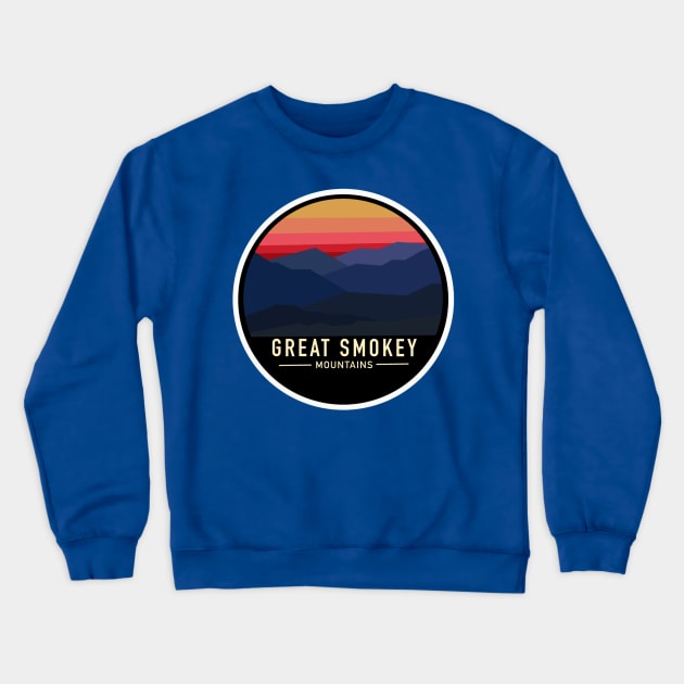 Great Smoky Mountains Crewneck Sweatshirt by Retro Love